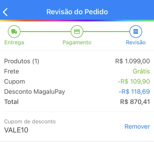 Imagem na descrição da promoção