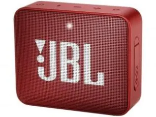 Caixa de Som Bluetooth Portátil à prova dágua - JBL GO 2 3W Vermelho