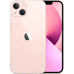 [AME R$4918,69] iPhone 13 Apple 256GB iOS 5G Wi-Fi Tela 6.1'' Câmera Dupla 12MP - Rosa