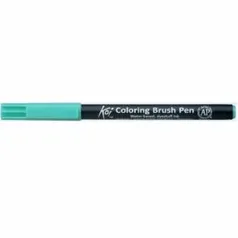 Caneta Pincel Koi Coloring Brush Pen Azul Verde Claro Xbr28-pb Miwa