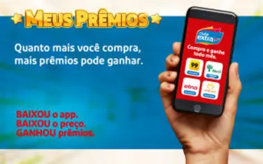 Meus Prêmios Clube Extra - R$100 de crédito na Natura e outros