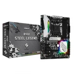 Placa Mãe ATX B450 Steel Legend | R$ 760