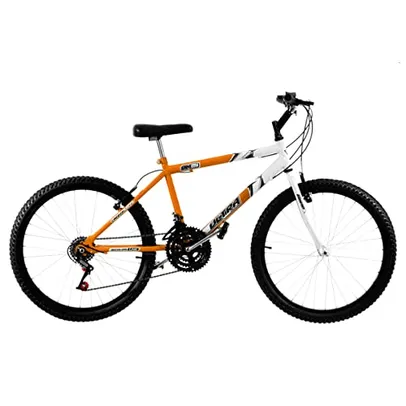 ULTRA BIKE Bicolor Aro 24,18 Marchas Laranja/Branco