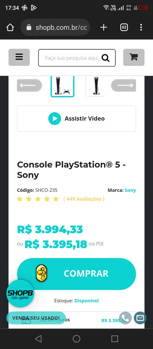 Imagem na descrição da promoção