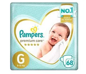 [Prime] Fralda Pampers Premium G com 68 unidades [R$43 a unidade] ou [ R$180 - 5 unidades]