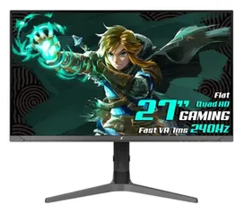 Monitor Gamer SuperFrame Epic, 27 Pol, Quad HD, Fast VA, 1ms, 240Hz, G-Sync/FreeSync, HDMI/DP, MSFE-27240