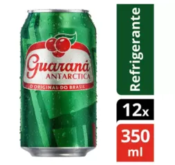 Refrigerante Lata Guaraná Antarctica - Original do Brasil 12 Unidades 350ml