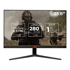 MONITOR GAMER PICHAU CENTAURI SPRO24, 23.8 POL, IPS, FHD, 1MS, 280HZ, FREESYNC/G-SYNC, HDMI/DP, PG-CTSP24-BL01