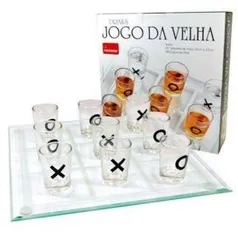 Jogo Da Velha 10 Peças Copos Shot Drink