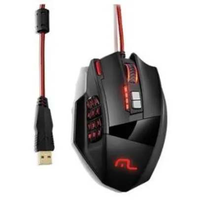 Mouse Profissional Laser 18 Botoes 4000 DPI Preto USB com Sensor Optico MO206 - R$82