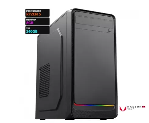 Computador T-Home Create AMD Ryzen 5 4600G / 8GB DDR4 / SSD 240GB