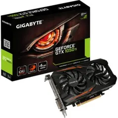 PLACA DE VÍDEO GIGABYTE GEFORCE GTX 1050 TI OC 4GB GDDR5 GV-N105TOC-4GD PCI-EXP - R$721,23