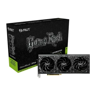 Placa De Vídeo Palit Gamerock Omniblack, Nvidia Geforce RTX 4090, 24GB, 384bits, DLSS