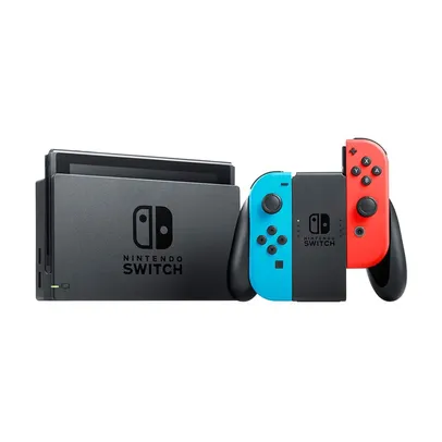 Nintendo Switch Console (2nd Generation, Neon Blue And Red)