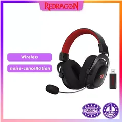 Headset gamer Redragon h510 zeus-x, rgb, sem fio, com cancelamento de ruido , 7.1 surruond, usb c.