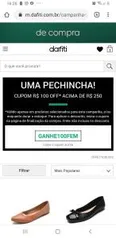 R$ 100 OFF nas compras acima de R$ 250