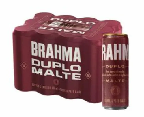 Cerveja Brahma Duplo Malte 350ml - 12 Unidades R$31