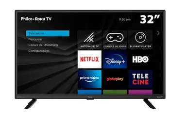 Smart Tv 32 Polegadas HD Roku LED PTV32G70RCH Dolby Áudio Philco