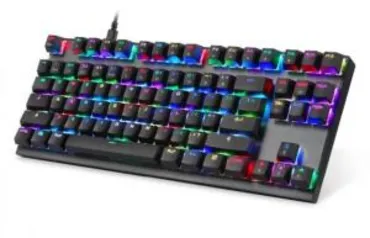 Teclado Mecânico Motospeed K82 Preto Outemu Vermelho RGB ANSI | R$ 218