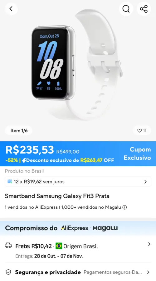 Imagem na descrição da promoção