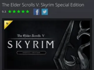 The Elder Scrolls V: Skyrim Special Edition - R$28