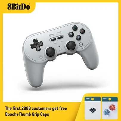 Controle Sem Fio 8Bitdo Pro 2 | PC, Android, Switch e IOS