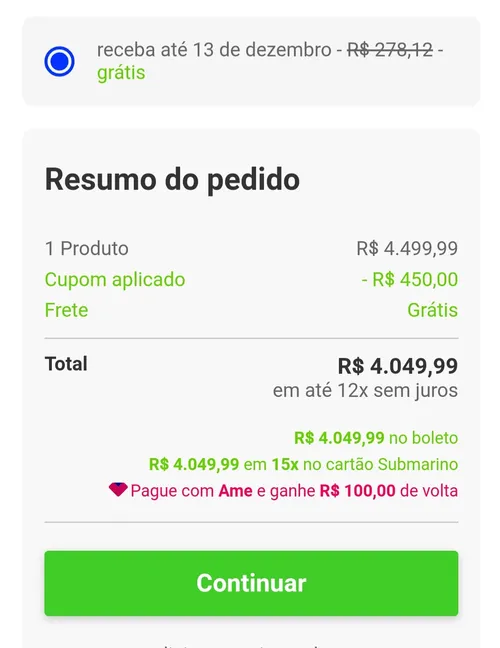 Imagem na descrição da promoção