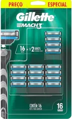 Carga Aparelho Barbear Gillette Mach3 16 Cargas | R$66