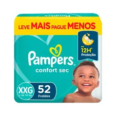 2 pack Fralda Pampers Confort Sec cada