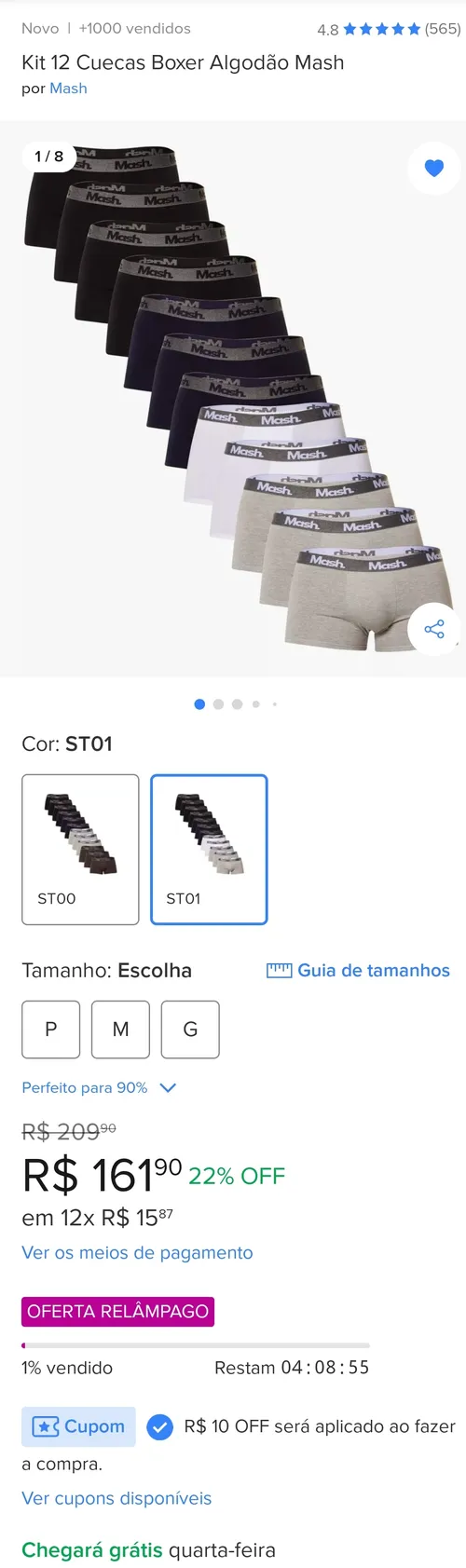 Imagem na descrição da promoção