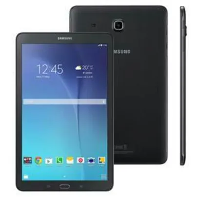 Tablet Samsung Galaxy Tab E 9.6 Wi-Fi SM-T560 com Tela 9.6”, 8GB, Câmera 5MP, GPS, Android 4.4,  por R$ 597