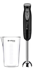 Mixer Cadence 2 Velocidades Mistura e Corta Lamina e Haste em Inox Ergonomico Fast Cut Mix302 Preto 127v 110V