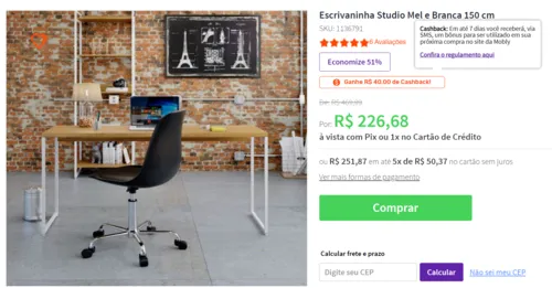 Imagem na descrição da promoção