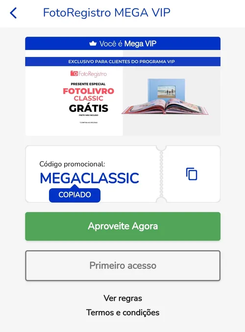 Imagem na descrição da promoção