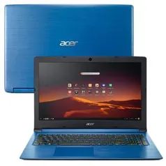 Notebook Acer Core i5-8250U 8GB 512GB SSD Tela 15.6” Endless Os Aspire 3 A315-53-C2SS