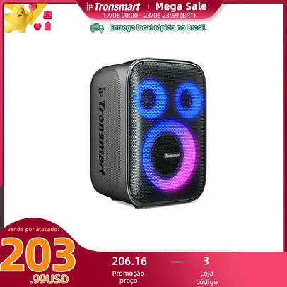 [ Do Brasil ] Caixa de Som Tronsmart Halo 200 Bluetooth 120W