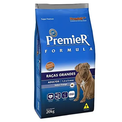 Ração Premier Fórmula P/ Cães Adultos Raças Grandes Sabor Frango 20kg