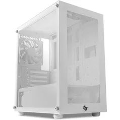 GABINETE GAMER PICHAU HX300M GLASS, MID-TOWER, LATERAL DE VIDRO, BRANCO, PG-HX3-WHM1