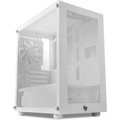 GABINETE GAMER PICHAU HX300M GLASS, MID-TOWER, LATERAL DE VIDRO, BRANCO, PG-HX3-WHM1