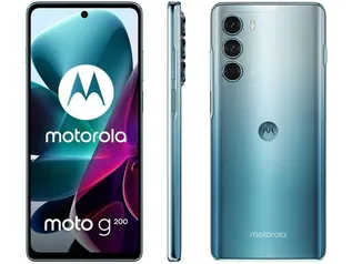 [C. ouro] Smartphone Motorola Moto g200 256GB Verde 5G - Octa-Core 8GB RAM 6,8”