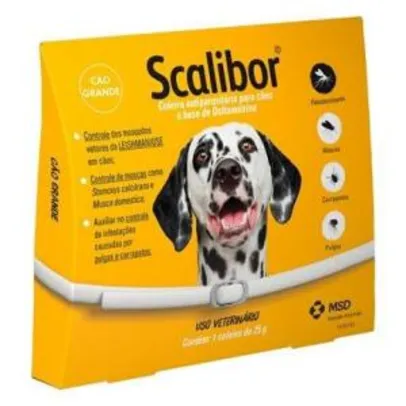 [PRIME] Coleira Antiparasitária Scalibor 65cm Scalibor para Cães, 65cm | R$62
