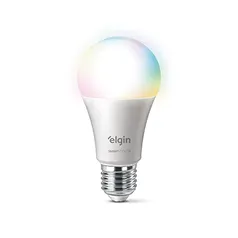 Lâmpada Inteligente 10W Smart Color RGB Wifi Elgin compatível com Alexa e Google Home