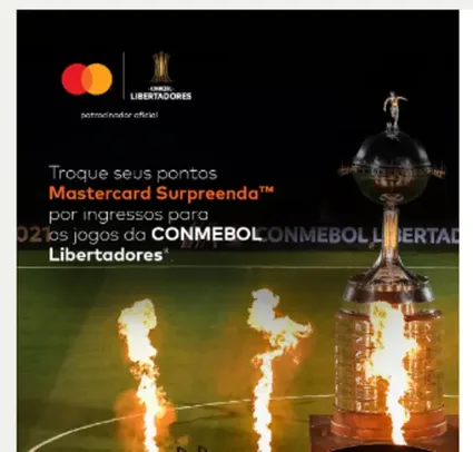 Mastercard Surpreenda INGRESSO LIBERTADORES INTERNACIONAL X INDEPENDENTE MEDELLIN (28/06 ÀS 19H00)