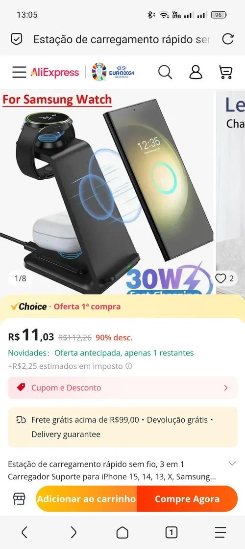 Imagem na descrição da promoção