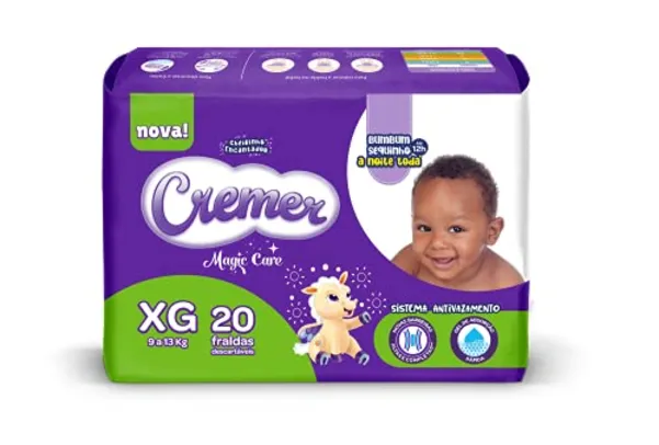 [REC]Cremer Fralda Disney Xg Jumbinho Pacote De 20 Branco