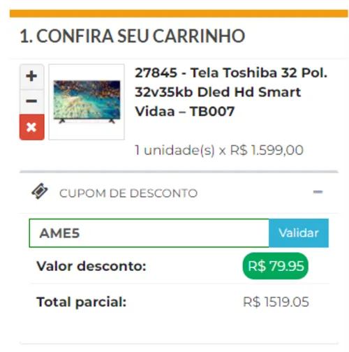 Imagem na descrição da promoção