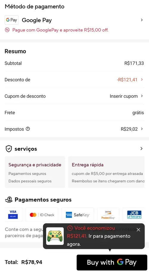 Imagem na descrição da promoção