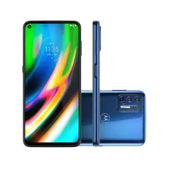 Smartphone Motorola Moto G9 Plus 128GB Azul Índigo 4G Tela 6.5" Câmera Quadrupla 64MP Selfie 16MP Android 10.0