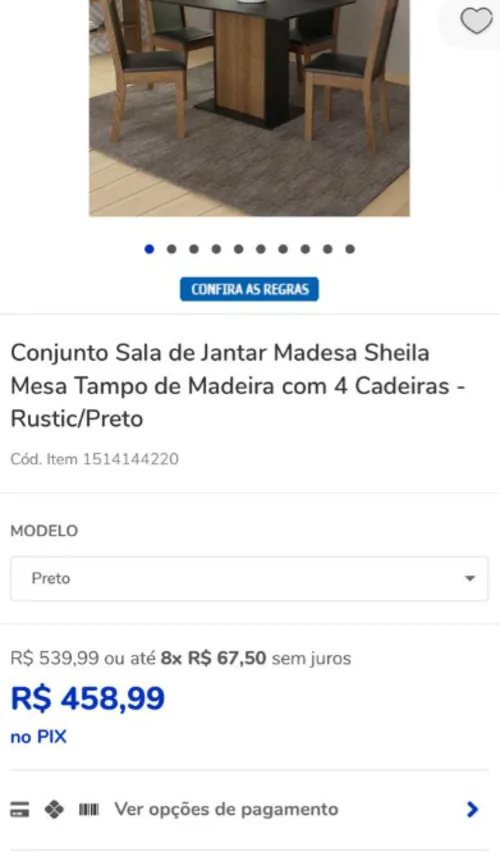 Imagem na descrição da promoção