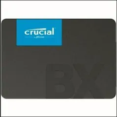 SSD Crucial BX500, 480GB, SATA, Leitura 540MB/s, Gravação 500MB/s - CT480BX500SSD1